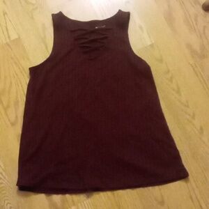 Maroon A line tank